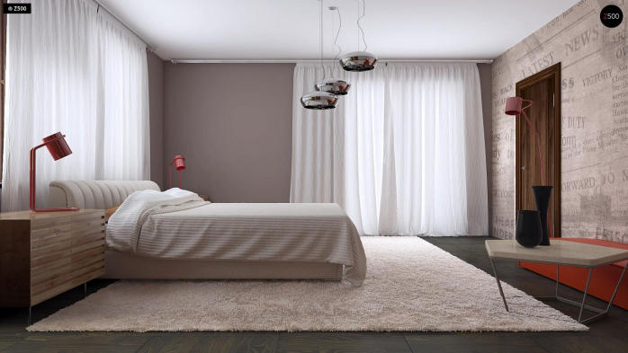 Проект дома Ur5 - 16 С мансардным этажом дома в Киеве