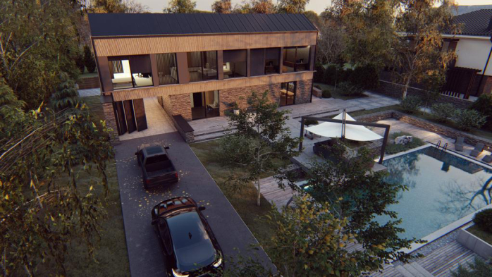 Проект дома U540 - 4 Двухэтажные дома в Киеве