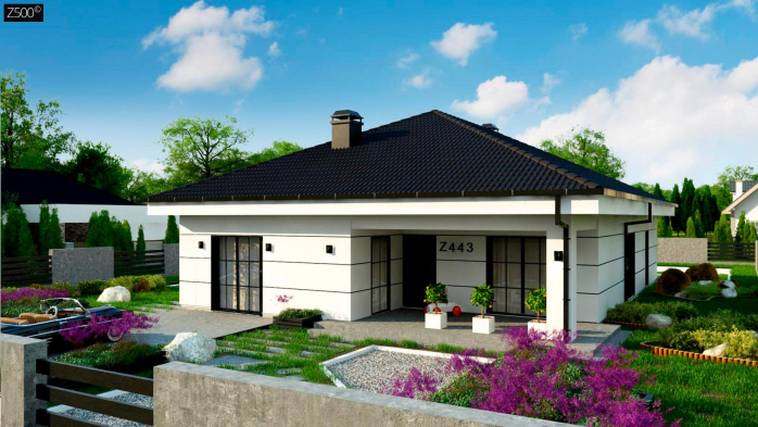 Проєкт будинку U443 v1 - Одноповерхові дома у Києві