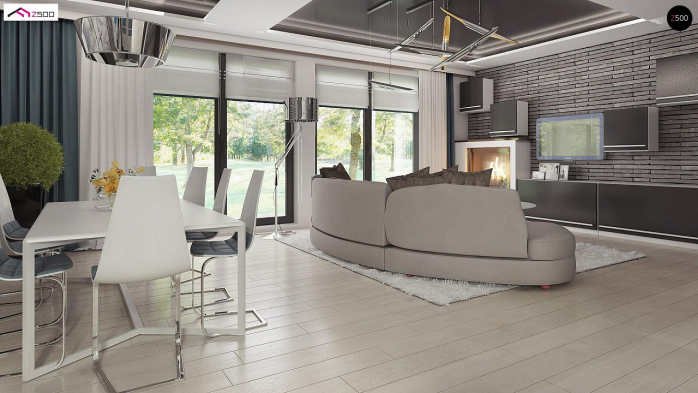 Проект дома U349 - 9 Одноэтажные дома в Киеве