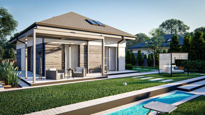 Проект дома U476 - 6 С мансардным этажом дома в Киеве