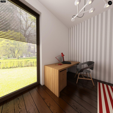 Проект дома U261 v1 - 17 С мансардным этажом дома в Киеве