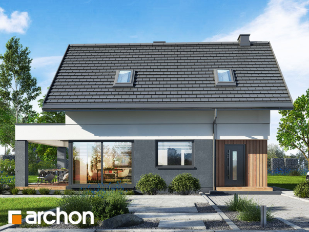 Проект дома Дом в мотыльках - 1 С мансардным этажом дома в Киеве