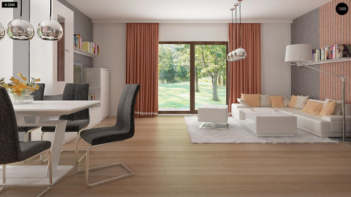 Проект дома U263 + - 3 С мансардным этажом дома в Киеве