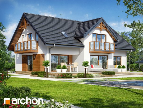 Проект дома Дом в калатеях 8 (Г2) - 2 С мансардным этажом дома в Киеве