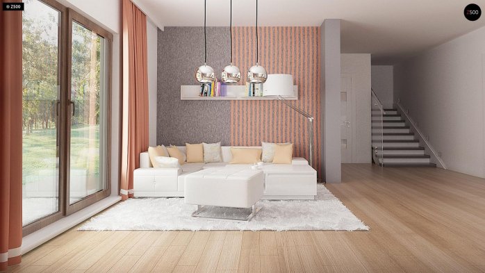 Проект дома U263 + - 5 С мансардным этажом дома в Киеве