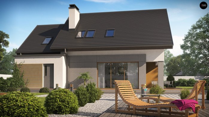 Проект дома U219 - 3 С мансардным этажом дома в Киеве