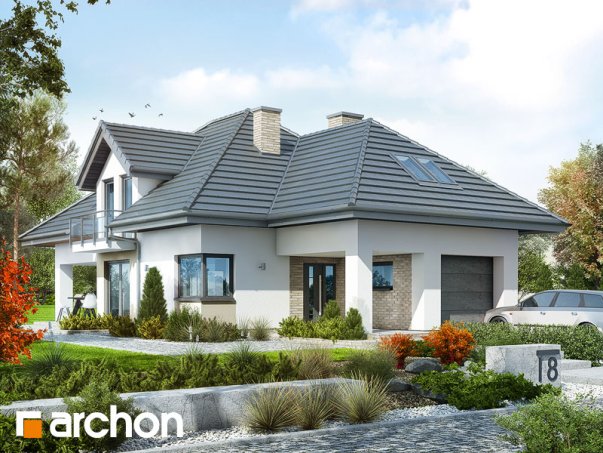 Проект дома Дом в гемантусе - 1 С мансардным этажом дома в Киеве