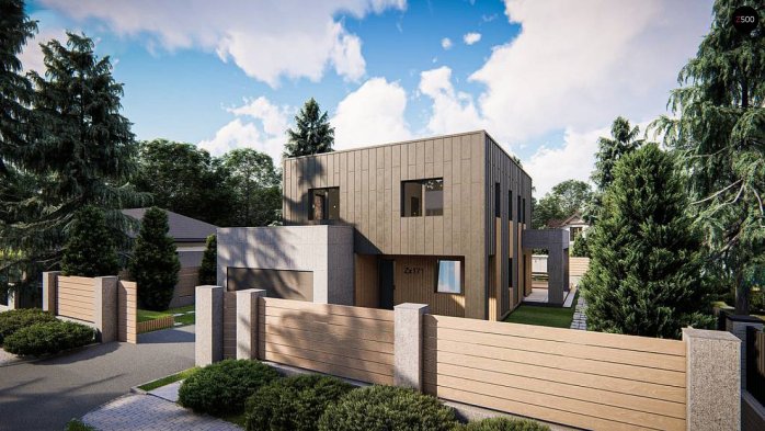 Проект дома Ux171 - 1 Двухэтажные дома в Киеве