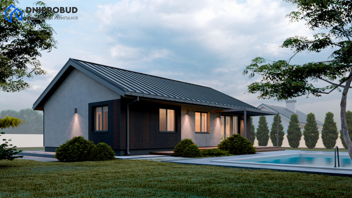 Проєкт будинку DB 53 - Одноповерхові дома у Києві