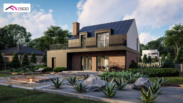 Проект дома U496 - 5 С мансардным этажом дома в Киеве