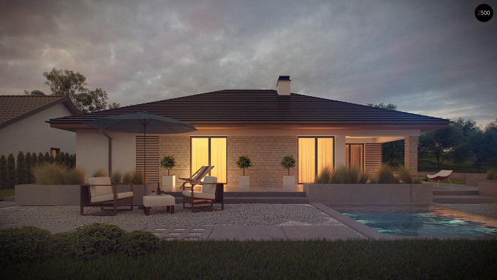 Проект дома U301 - 17 Одноэтажные дома в Киеве