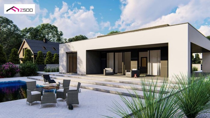 Проект дома Ux83 - 2 Одноэтажные дома в Киеве