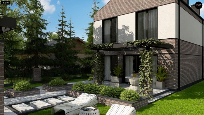 Проект дома U398 - 6 Двухэтажные дома в Киеве