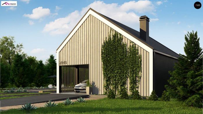 Проект дома U445 D - 2 С мансардным этажом дома в Киеве