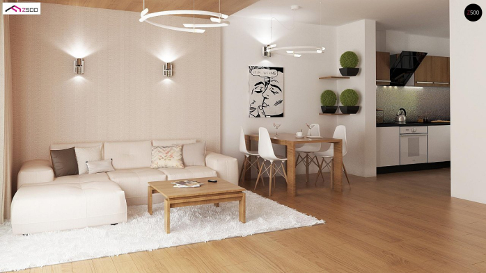 Проект дома U8 B 40 - 3 С мансардным этажом дома в Киеве