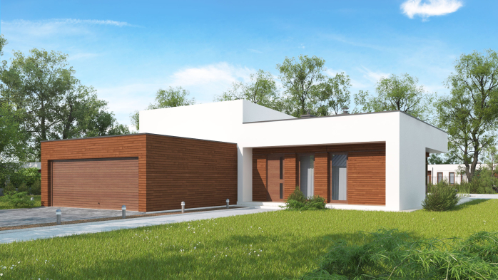 Проект дома Ux35 GL2 v2 - 1 Одноэтажные дома в Киеве