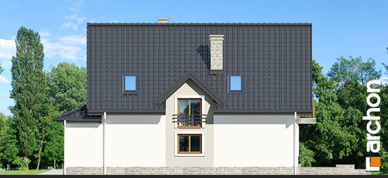 Проект дома Дом в очанке вep. 2 вер.2 - 4 С мансардным этажом дома в Киеве