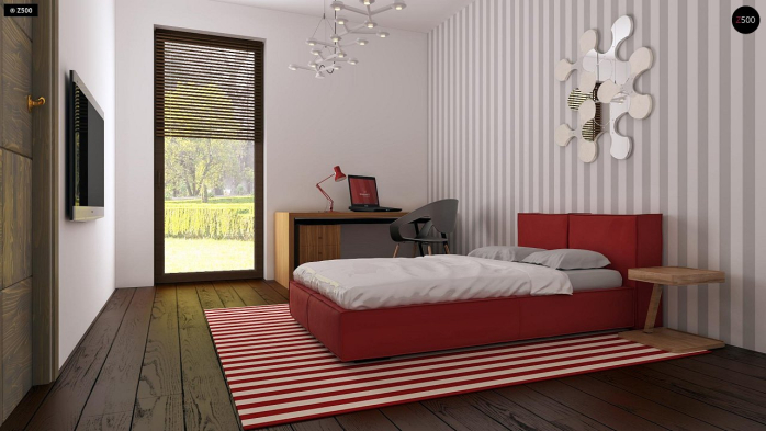 Проект дома U261 v1 - 18 С мансардным этажом дома в Киеве