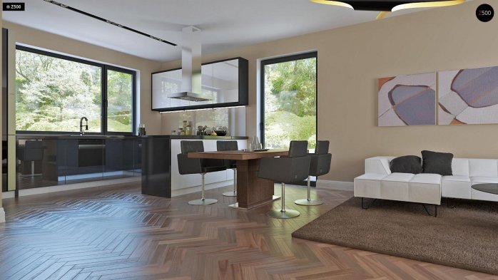 Проект дома U240 - 3 С мансардным этажом дома в Киеве