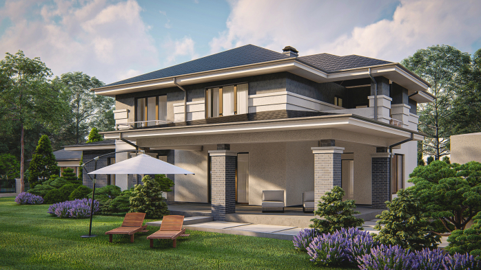 Проект дома Uu14 - 4 Двухэтажные дома в Киеве