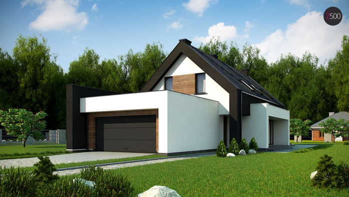 Проект дома U330 P - 1 С мансардным этажом дома в Киеве