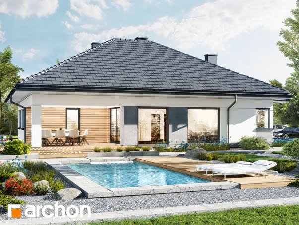 Проект дома Дом в ренклодах 15 (Г2) - 2 Одноэтажные дома в Киеве