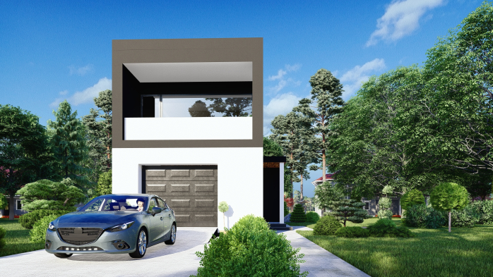 Проєкт будинку DBT 406 - Двоповерхові дома у Києві