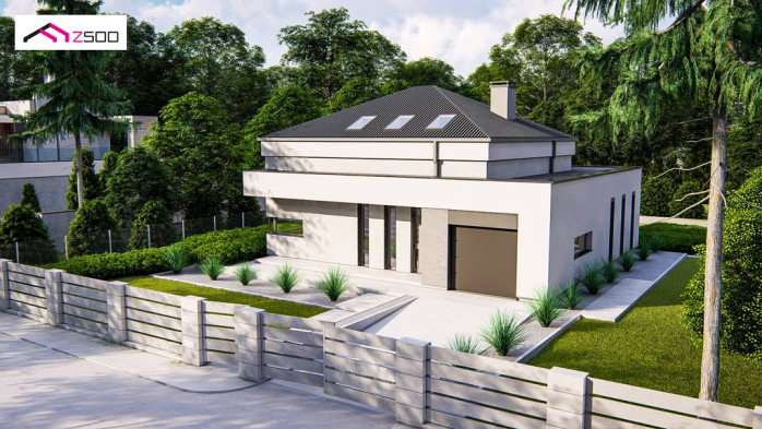 Проект дома U495 - 2 С мансардным этажом дома в Киеве