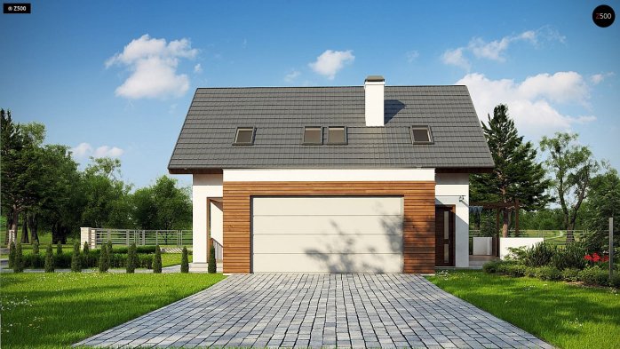 Проект дома U350 - 4 С мансардным этажом дома в Киеве