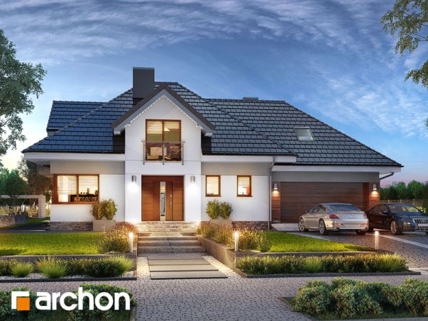 Проект дома Дом в сливах 2 (Г2) - 1 С мансардным этажом дома в Киеве