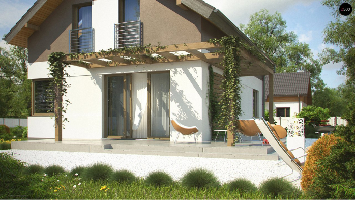 Проект дома U233 - 5 С мансардным этажом дома в Киеве