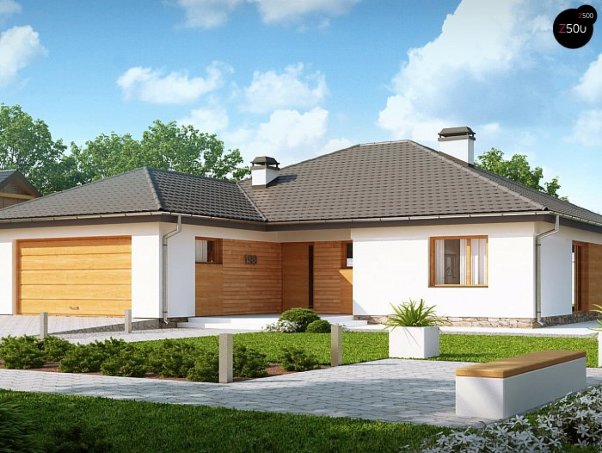 Проект дома U199 v1 - 1 Одноэтажные дома в Киеве