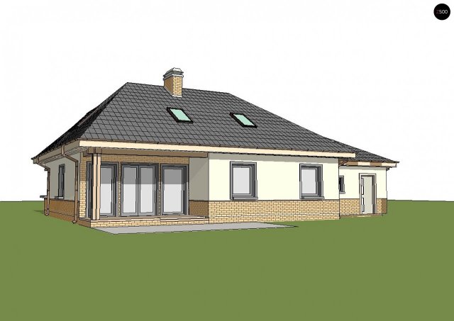 Проект дома U84 GL - 3 С мансардным этажом дома в Киеве