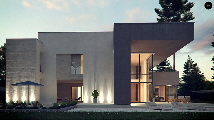 Проект дома Ux127 - 13 Двухэтажные дома в Киеве