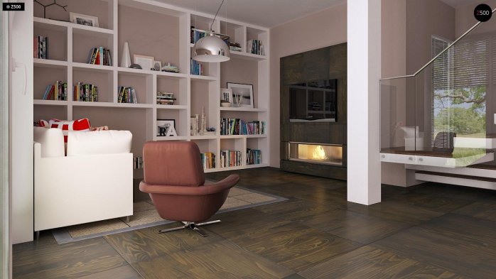 Проект дома U66 D zp - 2 С мансардным этажом дома в Киеве