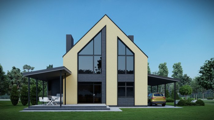 Проєкт будинку DBT 633-1 - Двоповерхові дома у Києві