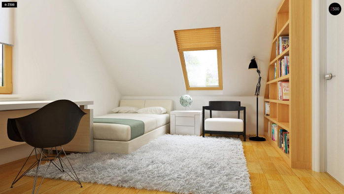 Проект дома U34 - 19 С мансардным этажом дома в Киеве