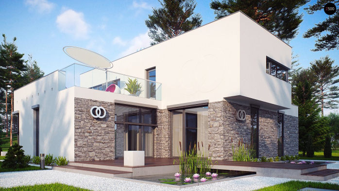 Проект дома Ux46 - 4 Двухэтажные дома в Киеве