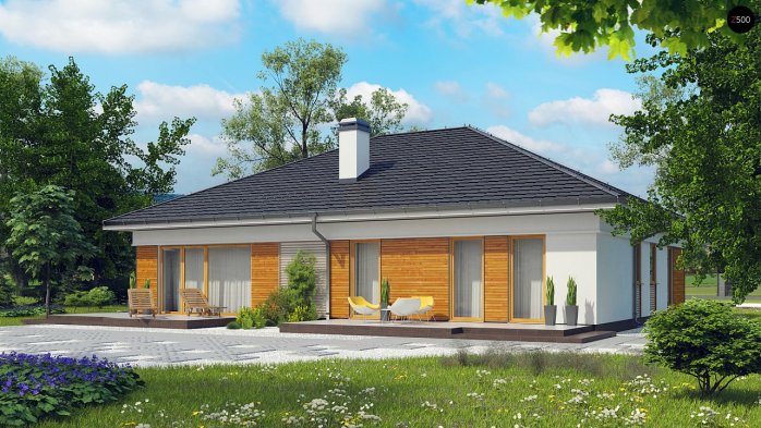 Проект дома U303 - 2 Одноэтажные дома в Киеве