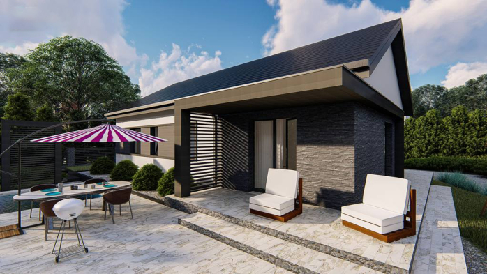 Проект дома U473 - 5 Одноэтажные дома в Киеве