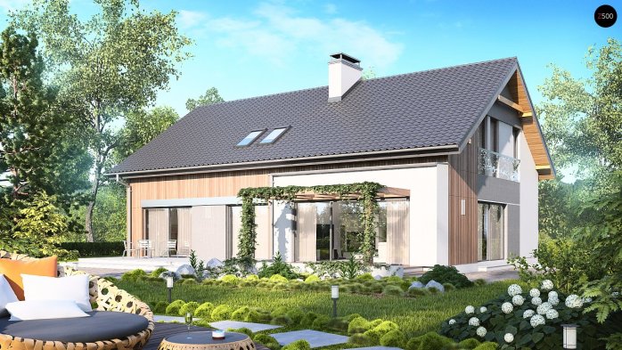 Проект дома U97 - 2 С мансардным этажом дома в Киеве