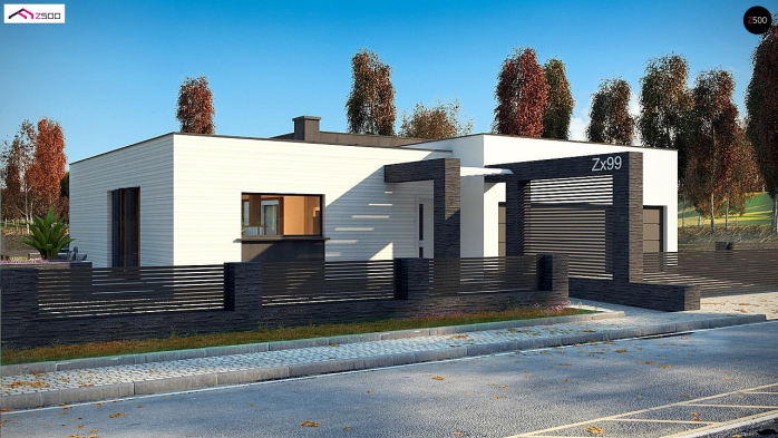 Проєкт будинку Ux99 - Одноповерхові дома у Києві