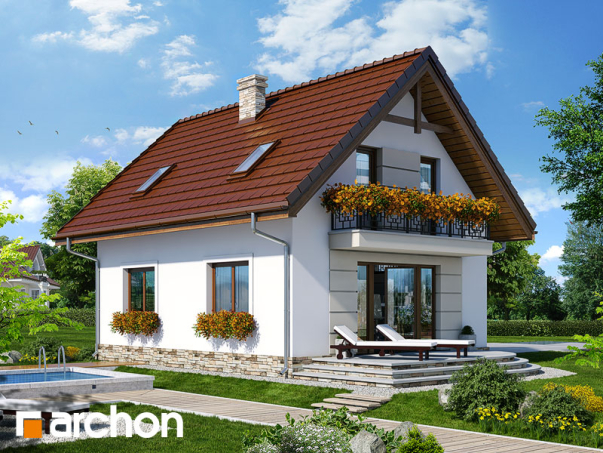 Проєкт будинку Будинок в солодках 4 вер.2 - З мансардним поверхом дома у Києві