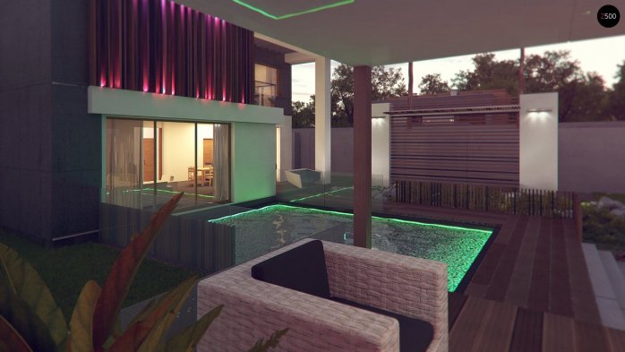 Проект дома Ux124 - 14 Двухэтажные дома в Киеве