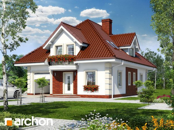 Проект дома Дом в боярышнике вер.2 - 1 С мансардным этажом дома в Киеве