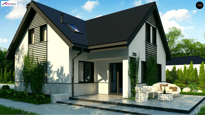 Проект дома U13 - 3 С мансардным этажом дома в Киеве