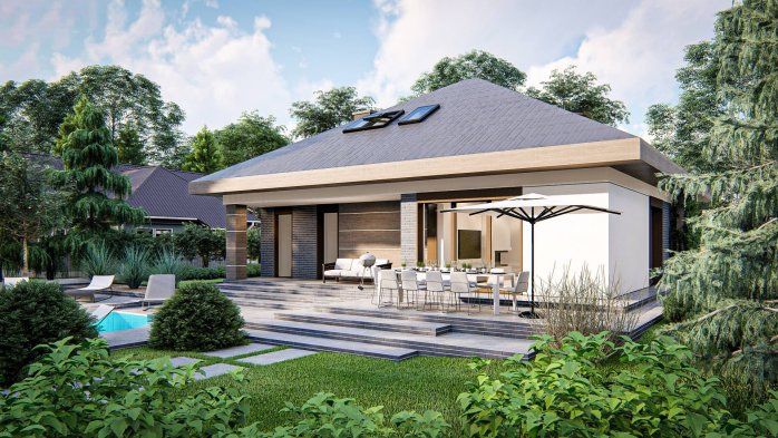 Проект дома U439 - 7 С мансардным этажом дома в Киеве