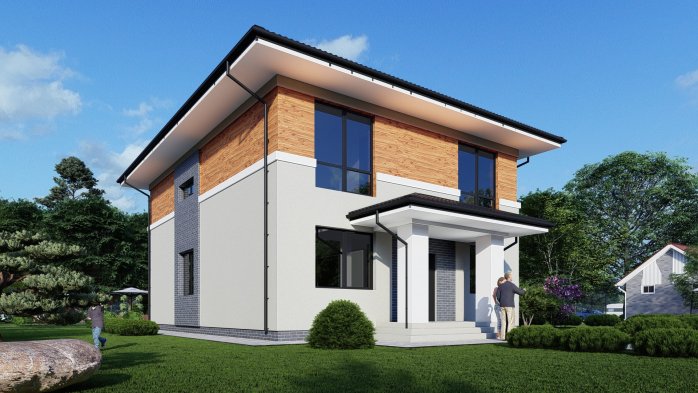 Проект дома DBT 525 - 1 Двухэтажные дома в Киеве