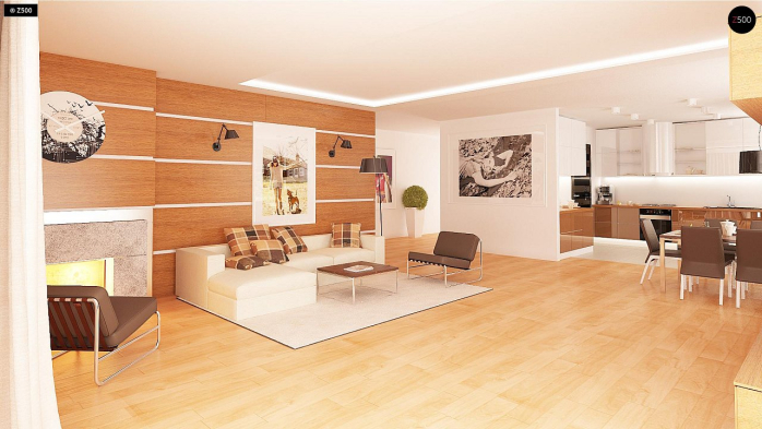 Проект дома U281 - 7 Одноэтажные дома в Киеве